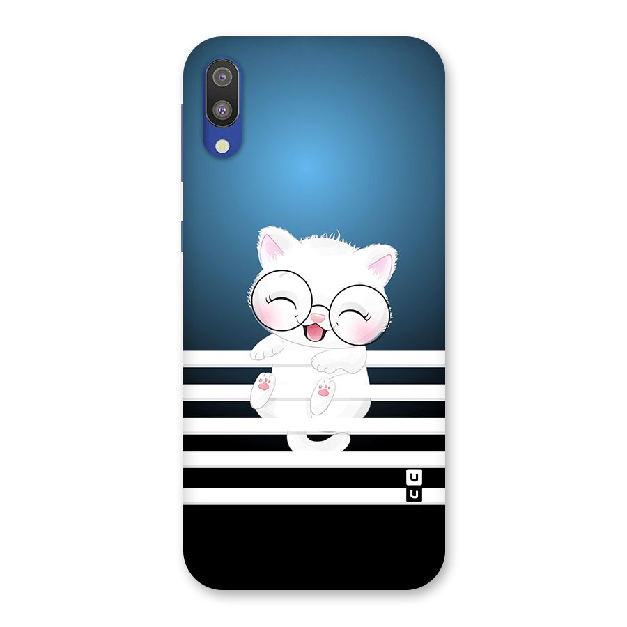 The Cat on Stripes Back Case for Galaxy M10