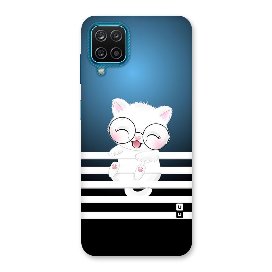The Cat on Stripes Back Case for Galaxy M12