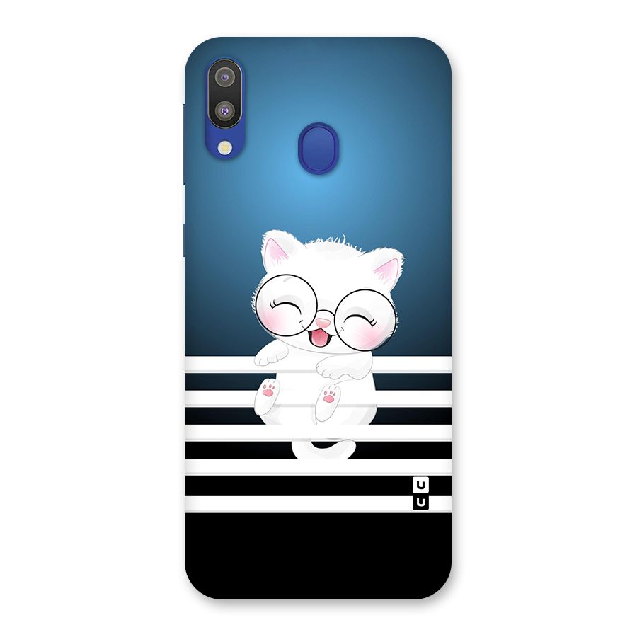 The Cat on Stripes Back Case for Galaxy M20
