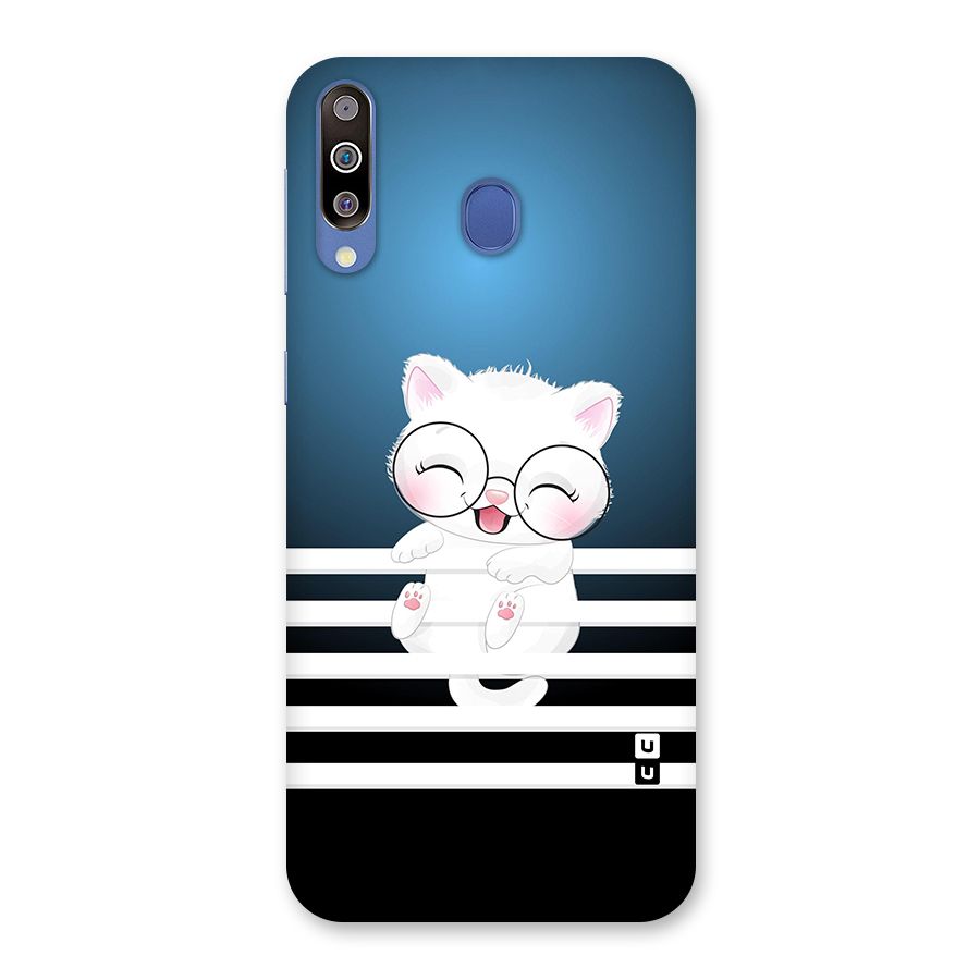 The Cat on Stripes Back Case for Galaxy M30