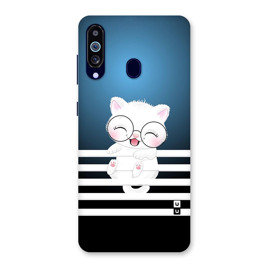 The Cat on Stripes Back Case for Galaxy M40