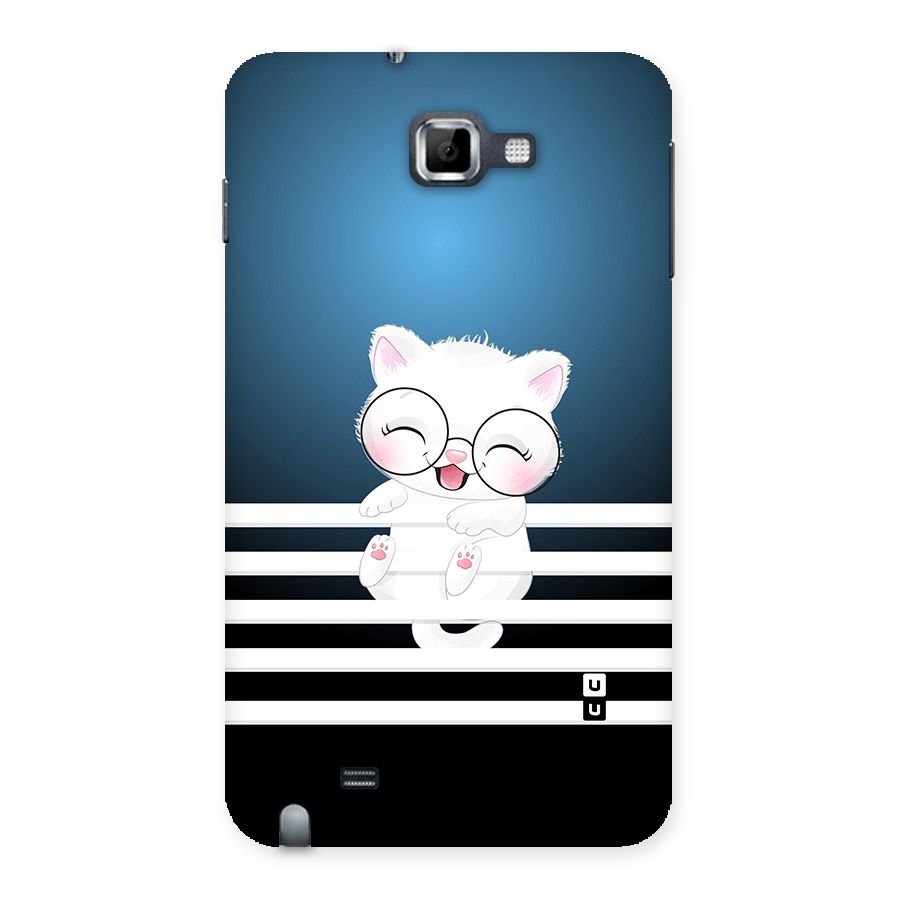 The Cat on Stripes Back Case for Galaxy Note