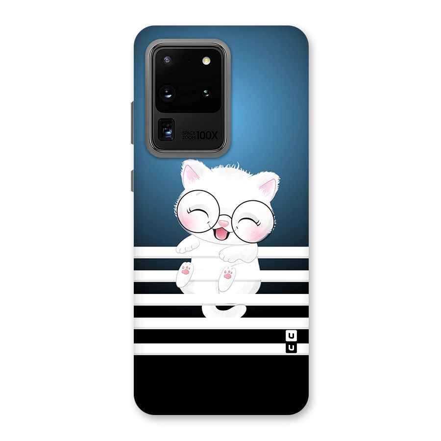 The Cat on Stripes Back Case for Galaxy S20 Ultra