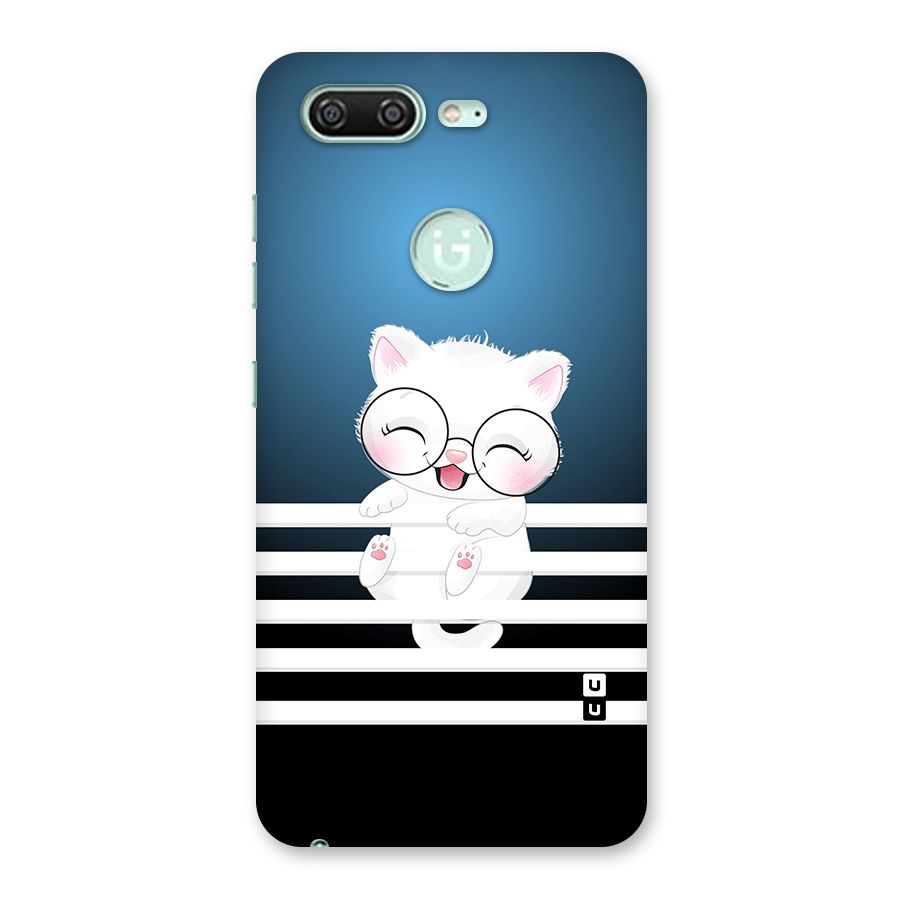 The Cat on Stripes Back Case for Gionee S10