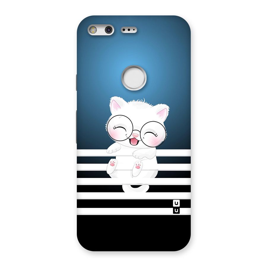 The Cat on Stripes Back Case for Google Pixel