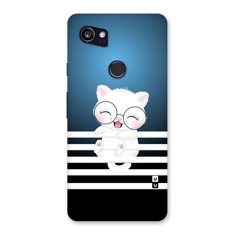 The Cat on Stripes Back Case for Google Pixel 2 XL