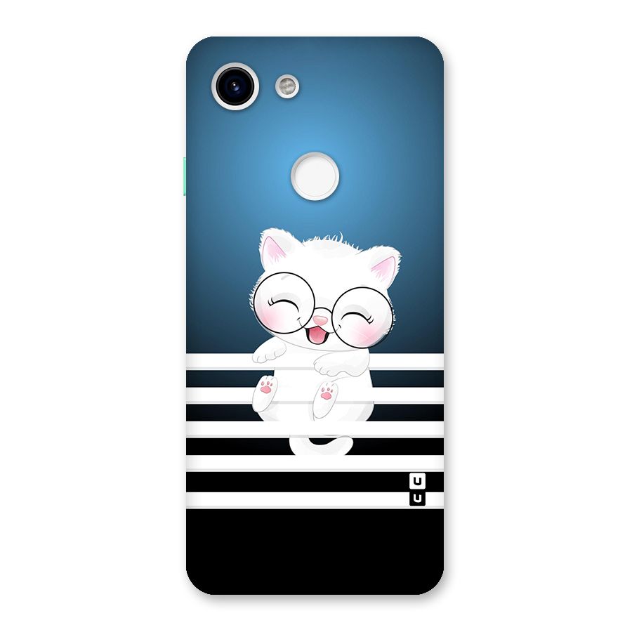 The Cat on Stripes Back Case for Google Pixel 3