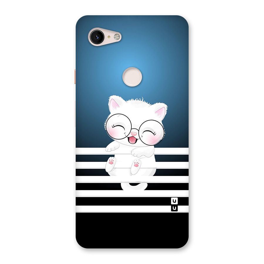 The Cat on Stripes Back Case for Google Pixel 3 XL
