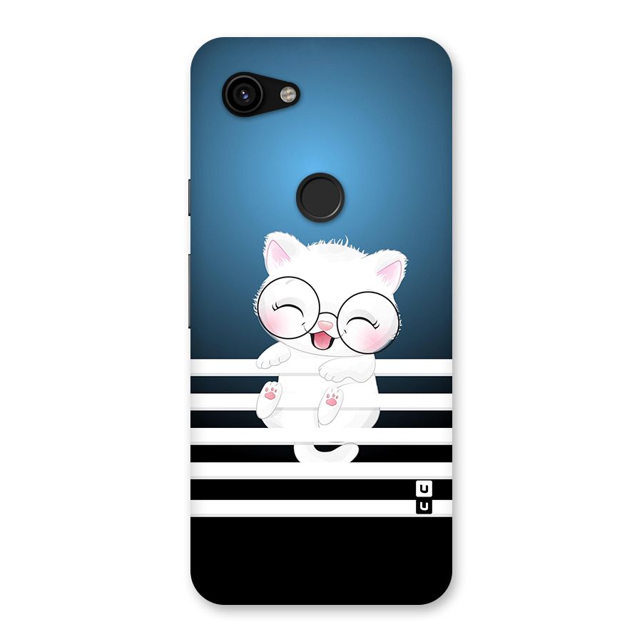 The Cat on Stripes Back Case for Google Pixel 3a