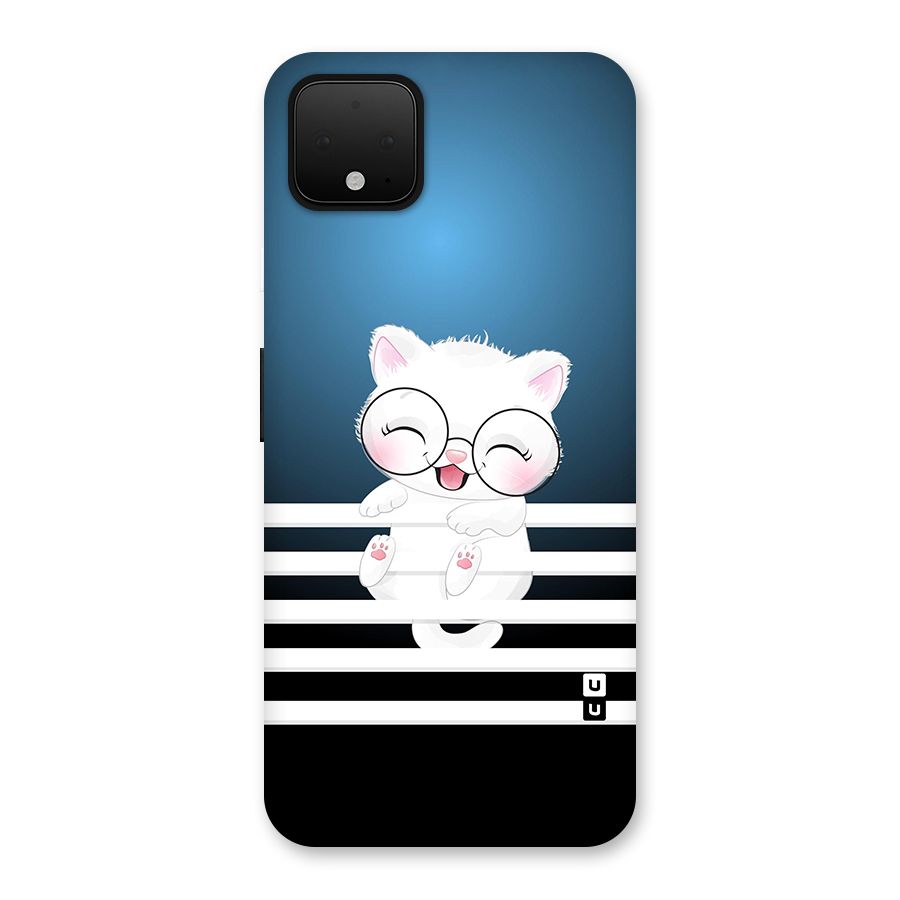 The Cat on Stripes Back Case for Google Pixel 4 XL