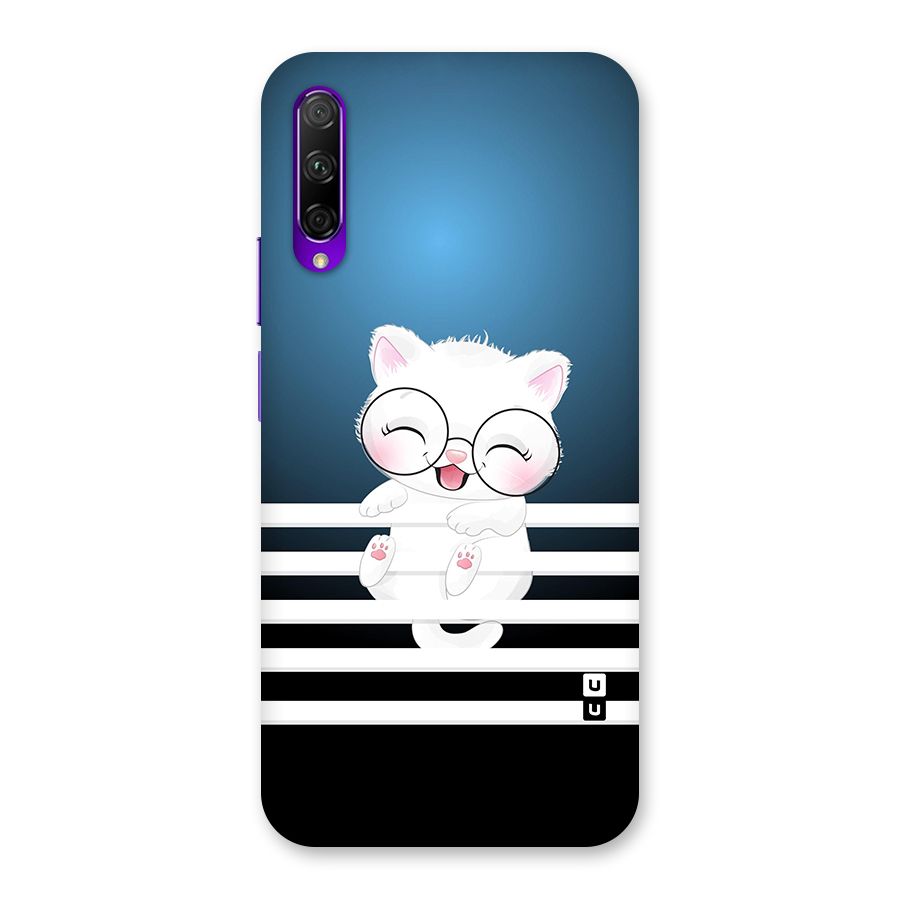 The Cat on Stripes Back Case for Honor 9X Pro