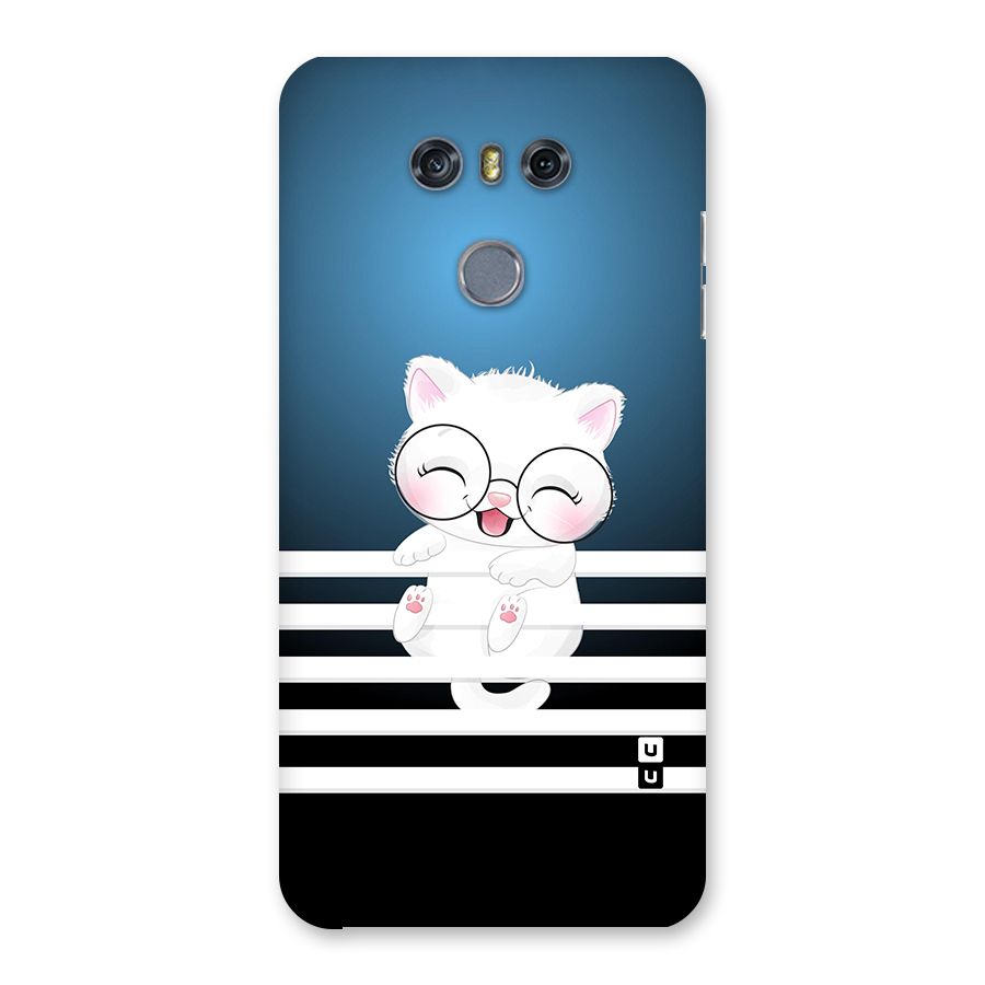 The Cat on Stripes Back Case for LG G6