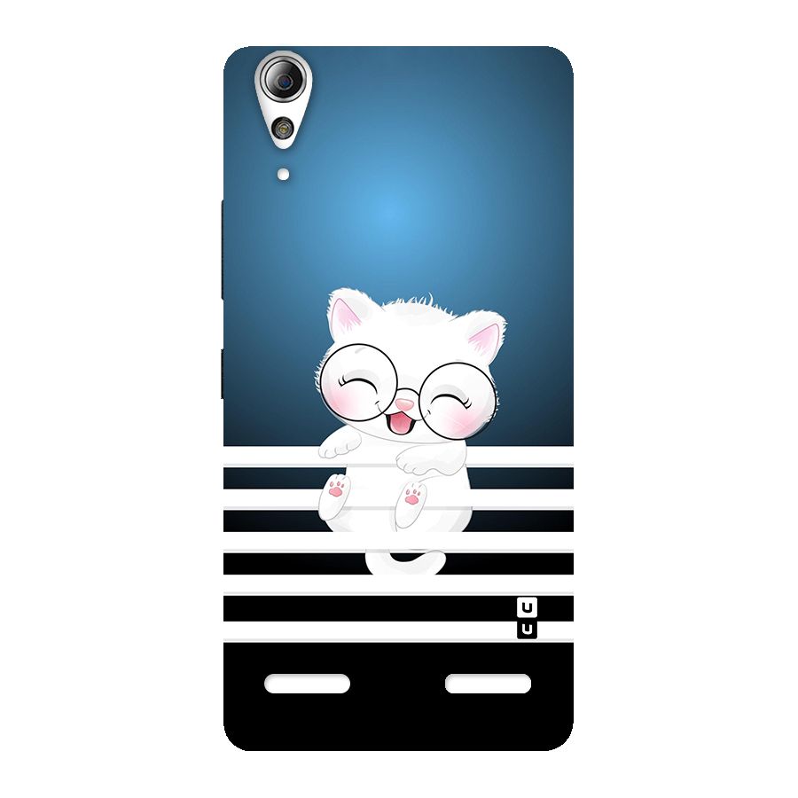 The Cat on Stripes Back Case for Lenovo A6000
