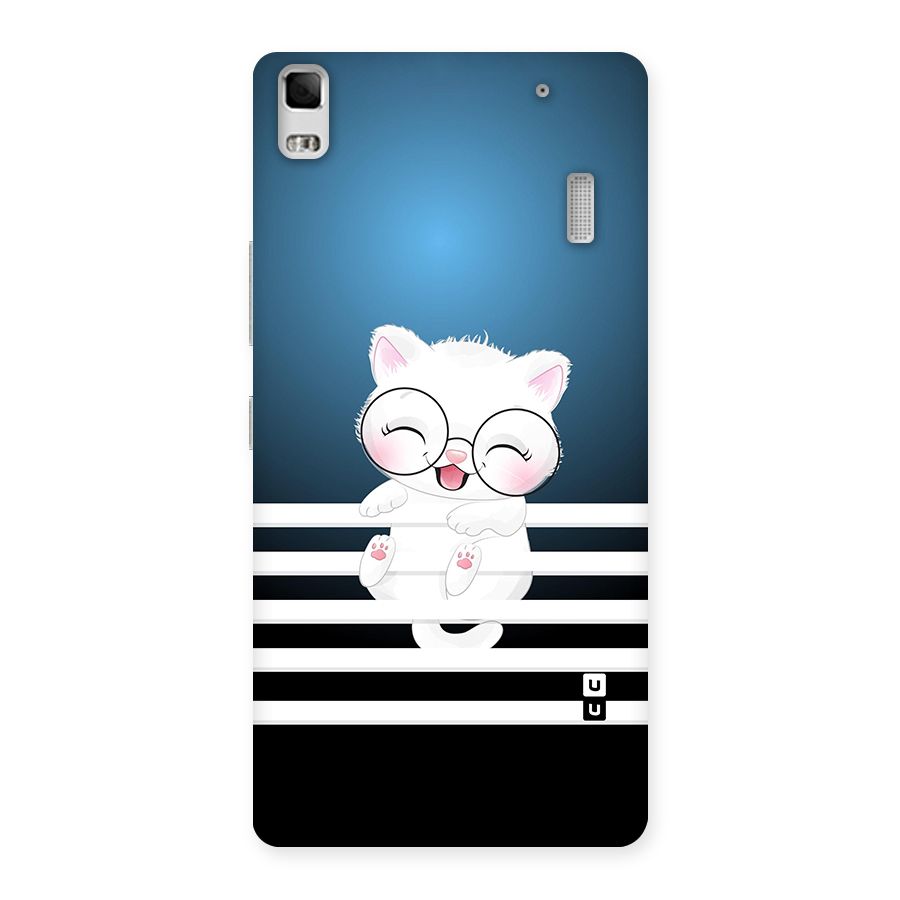 The Cat on Stripes Back Case for Lenovo K3 Note