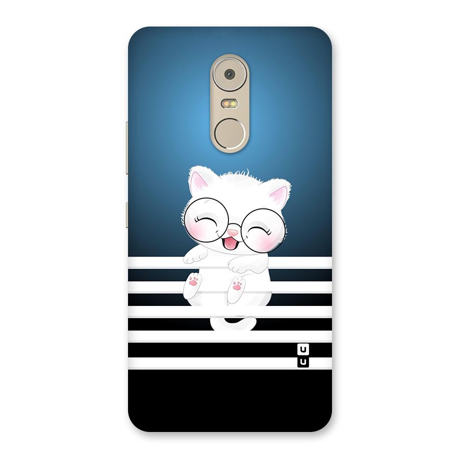 The Cat on Stripes Back Case for Lenovo K6 Note