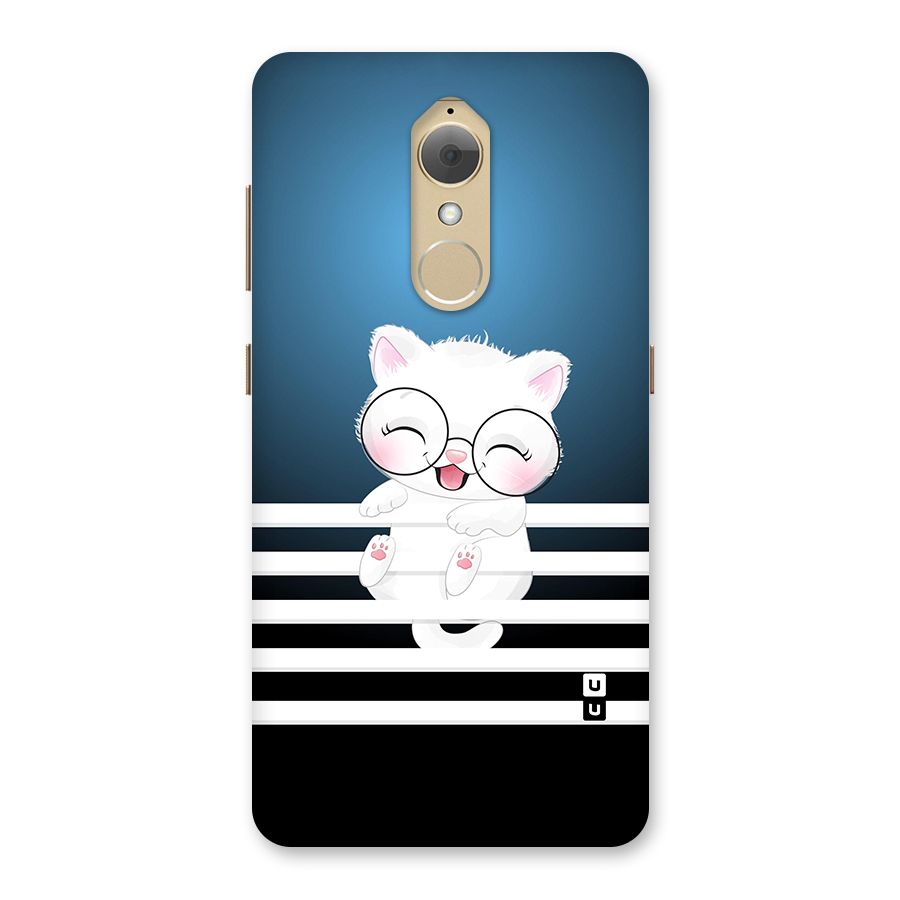 The Cat on Stripes Back Case for Lenovo K8