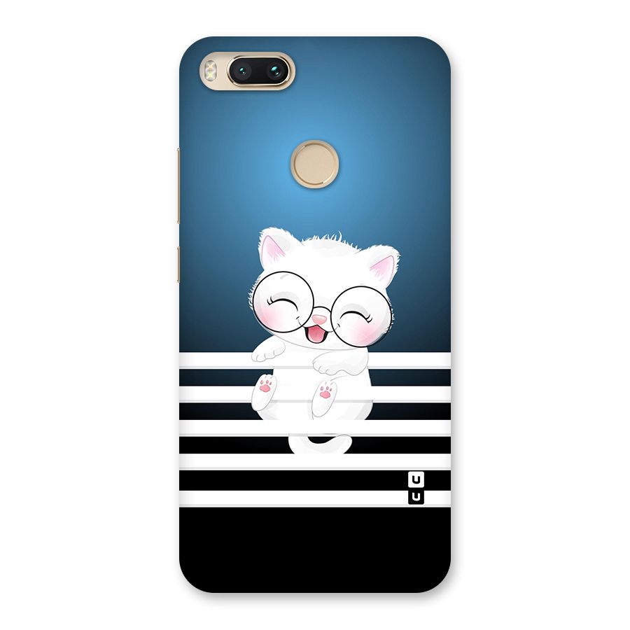 The Cat on Stripes Back Case for Mi A1