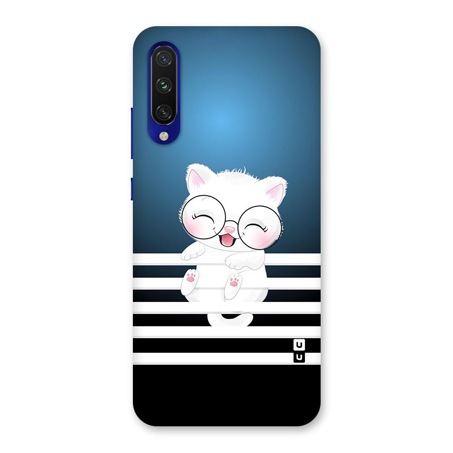 The Cat on Stripes Back Case for Mi A3