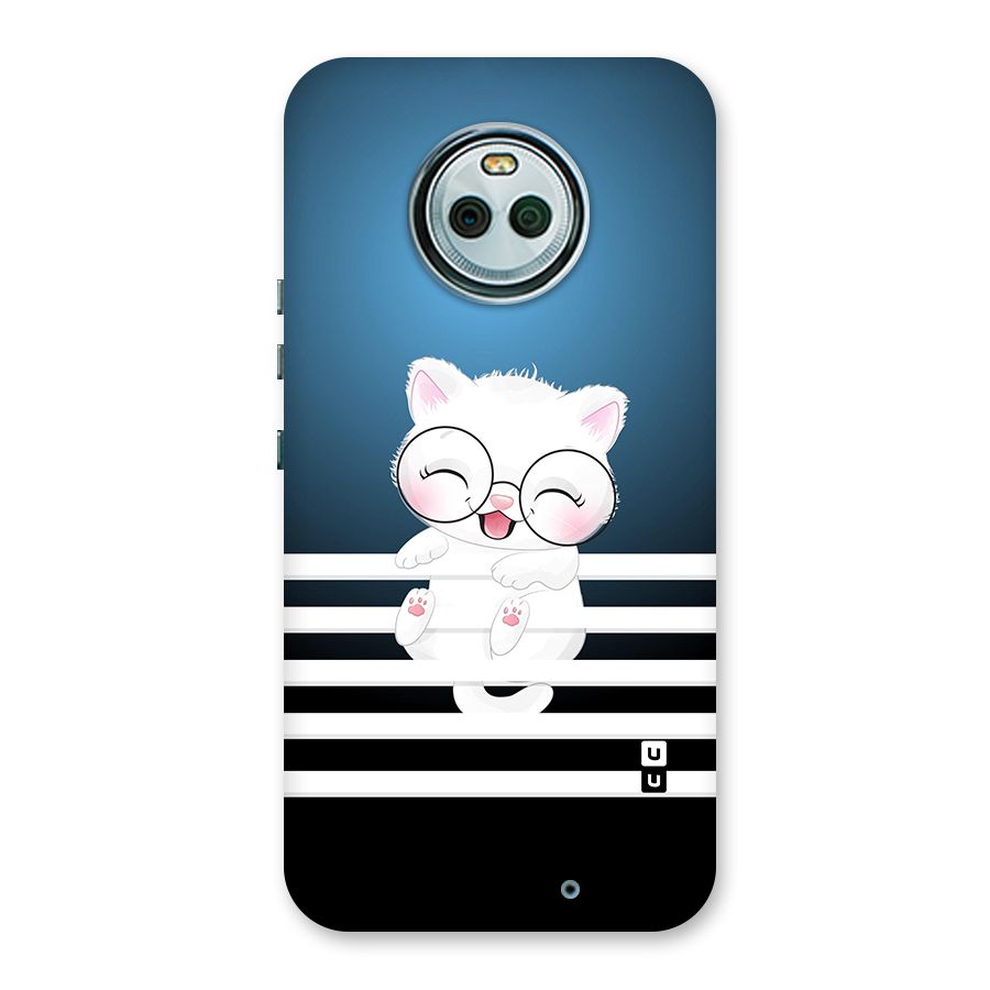 The Cat on Stripes Back Case for Moto X4