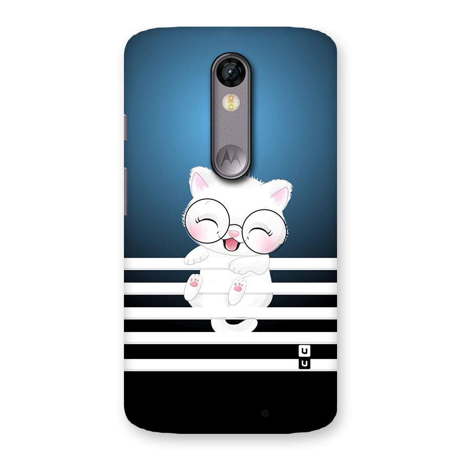 The Cat on Stripes Back Case for Moto X Force