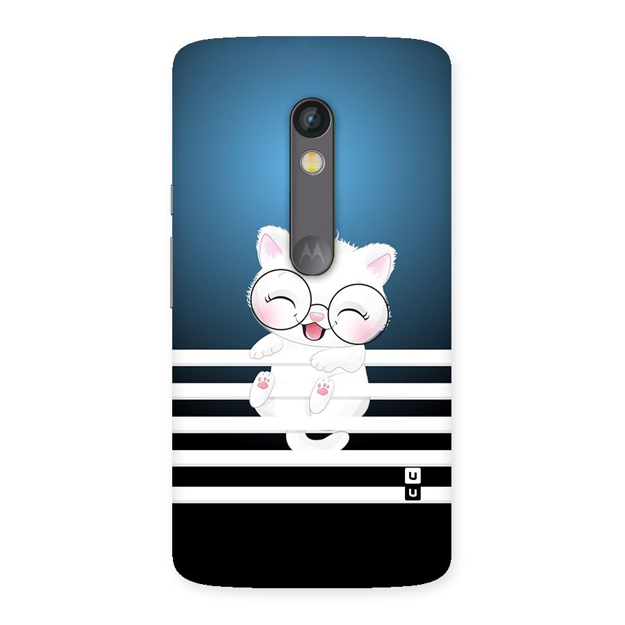 The Cat on Stripes Back Case for Moto X Play