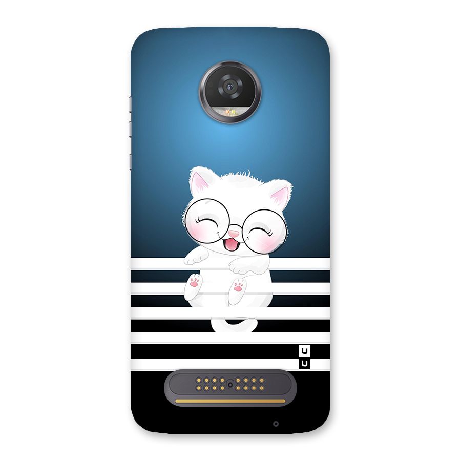 The Cat on Stripes Back Case for Moto Z2 Play