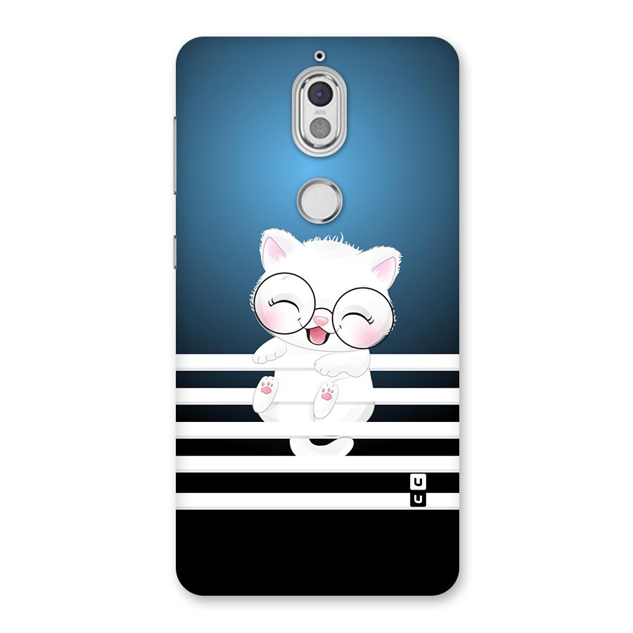 The Cat on Stripes Back Case for Nokia 7