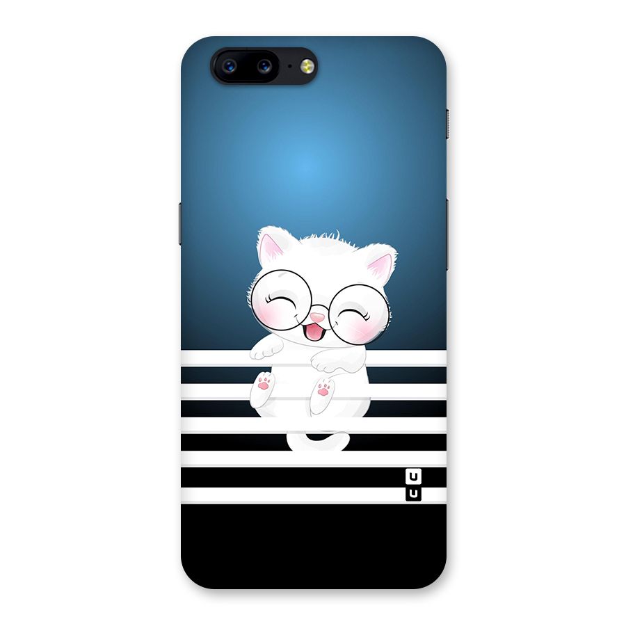 The Cat on Stripes Back Case for OnePlus 5