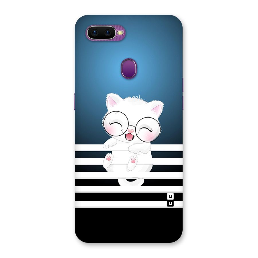 The Cat on Stripes Back Case for Oppo F9