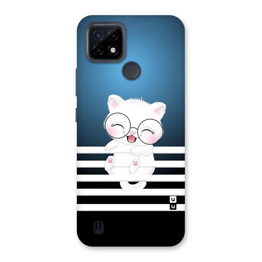 The Cat on Stripes Back Case for Realme C21