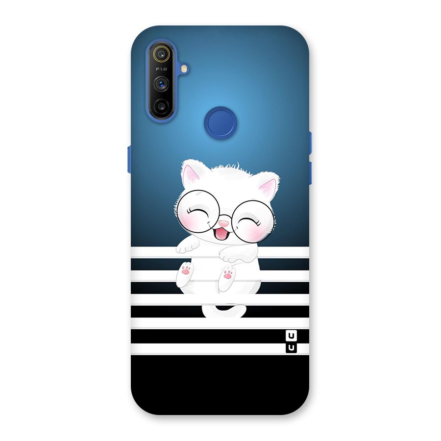 The Cat on Stripes Back Case for Realme Narzo 10A