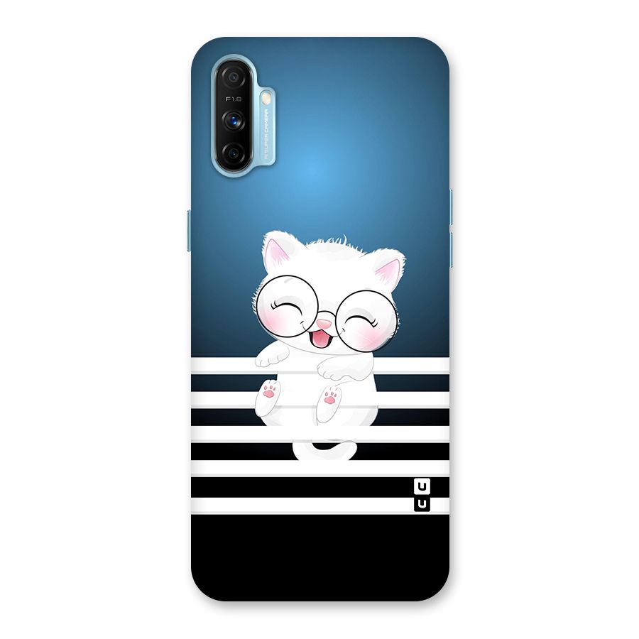 The Cat on Stripes Back Case for Realme Narzo 20A