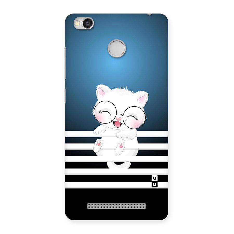 The Cat on Stripes Back Case for Redmi 3S Prime