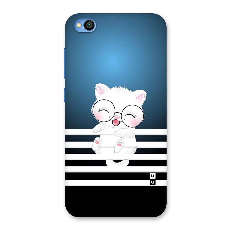 The Cat on Stripes Back Case for Redmi Go