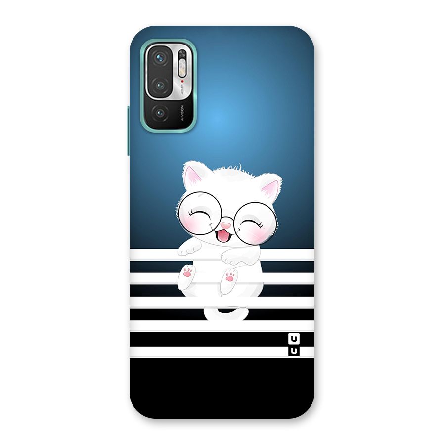 The Cat on Stripes Back Case for Redmi Note 10T 5G
