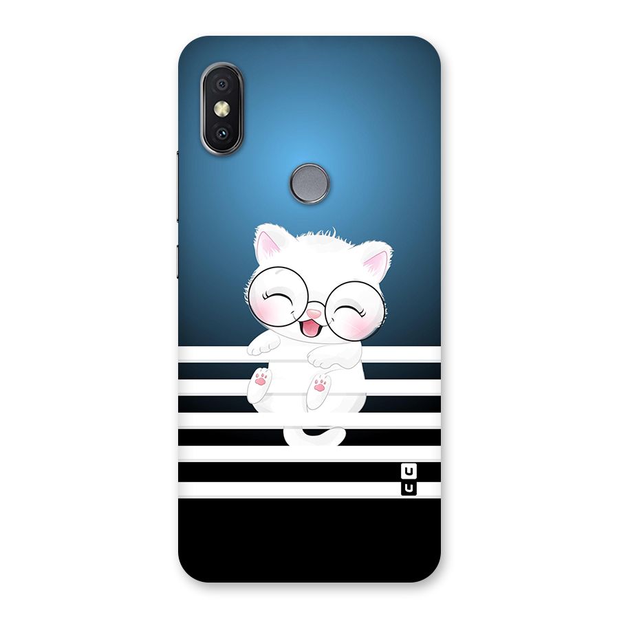 The Cat on Stripes Back Case for Redmi Y2
