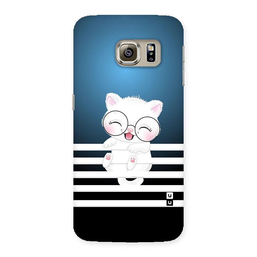 The Cat on Stripes Back Case for Samsung Galaxy S6 Edge