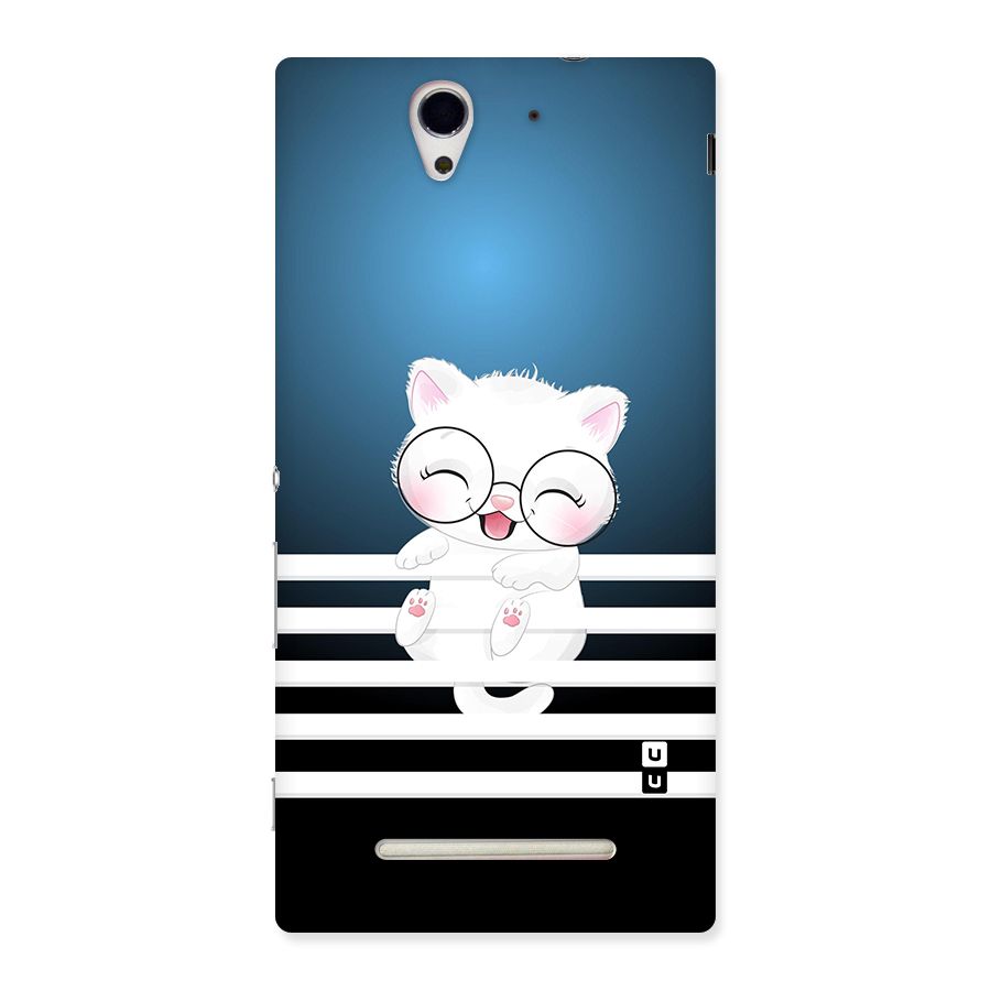 The Cat on Stripes Back Case for Sony Xperia C3