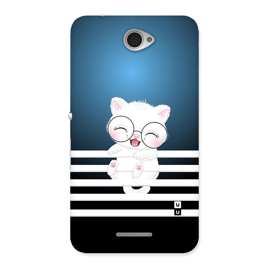 The Cat on Stripes Back Case for Sony Xperia E4
