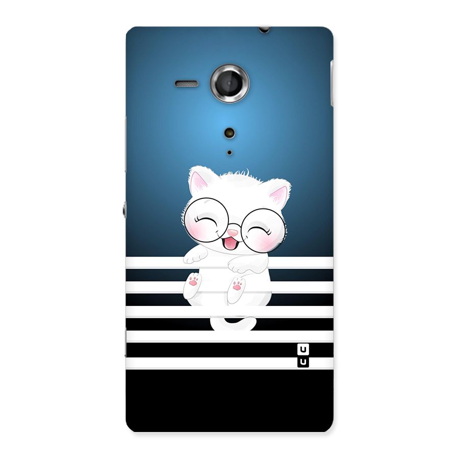 The Cat on Stripes Back Case for Sony Xperia SP