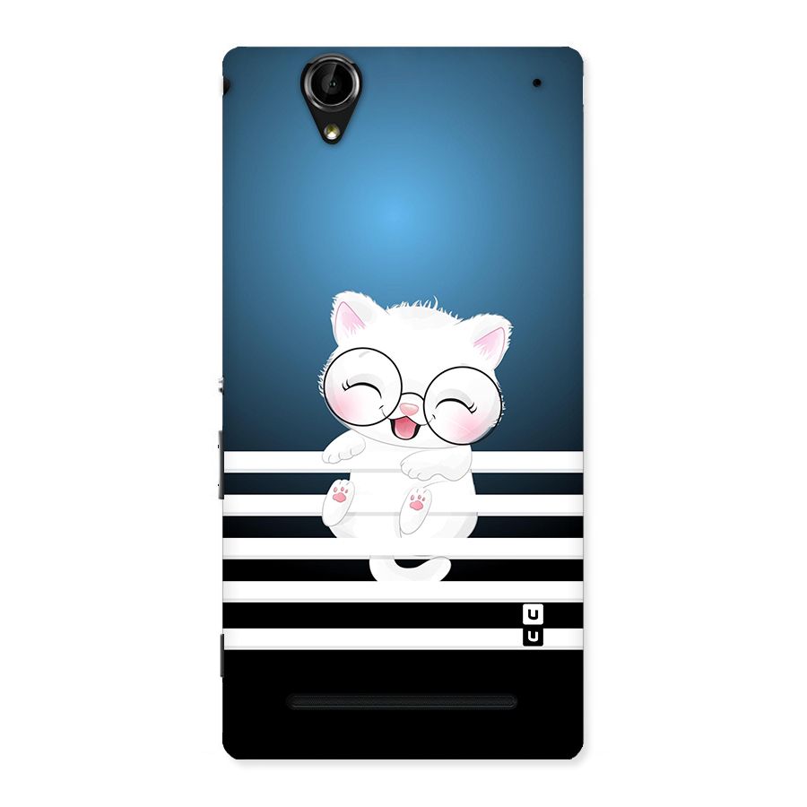 The Cat on Stripes Back Case for Sony Xperia T2