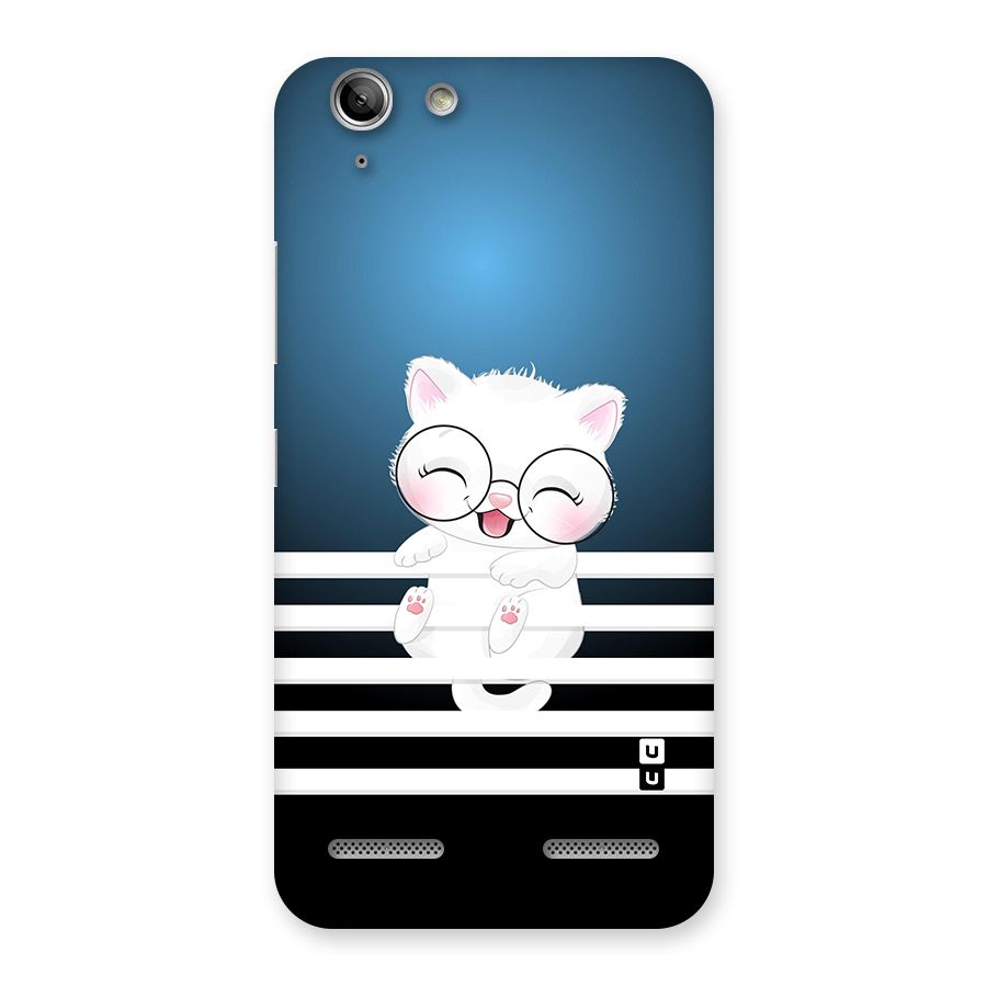 The Cat on Stripes Back Case for Vibe K5