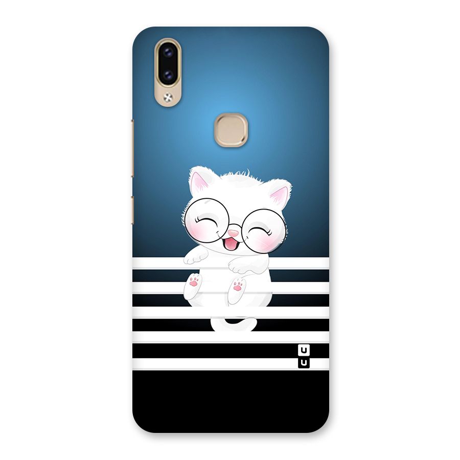 The Cat on Stripes Back Case for Vivo V9 Youth