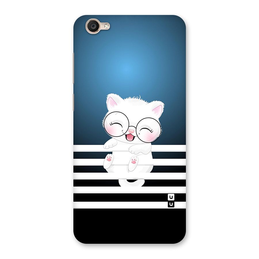 The Cat on Stripes Back Case for Vivo Y55s