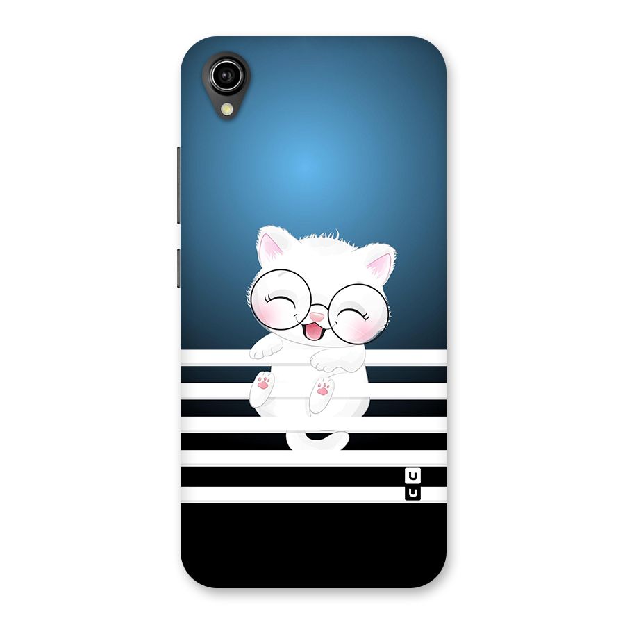 The Cat on Stripes Back Case for Vivo Y90
