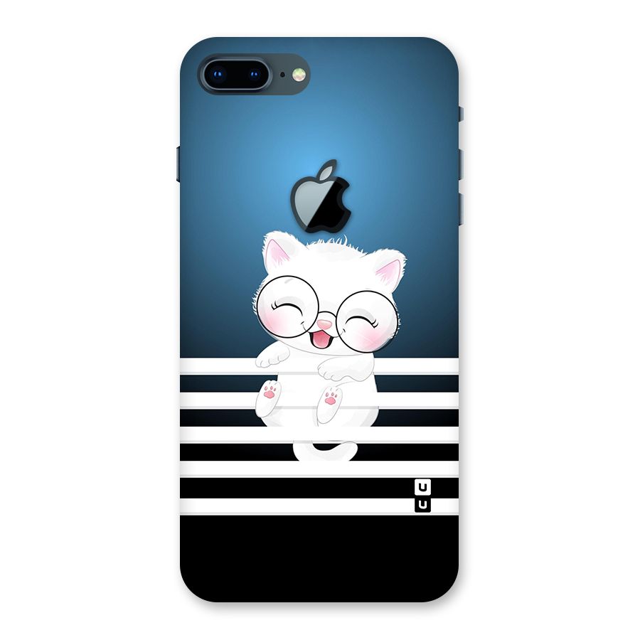 The Cat on Stripes Back Case for iPhone 7 Plus Apple Cut