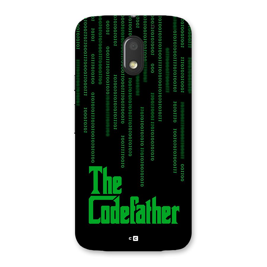 The Codefather Back Case for Moto E3 Power