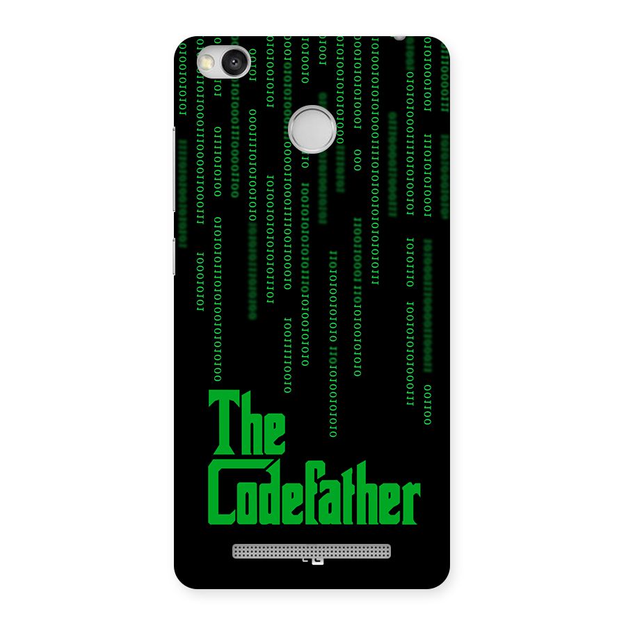 The Codefather Back Case for Redmi 3S Prime