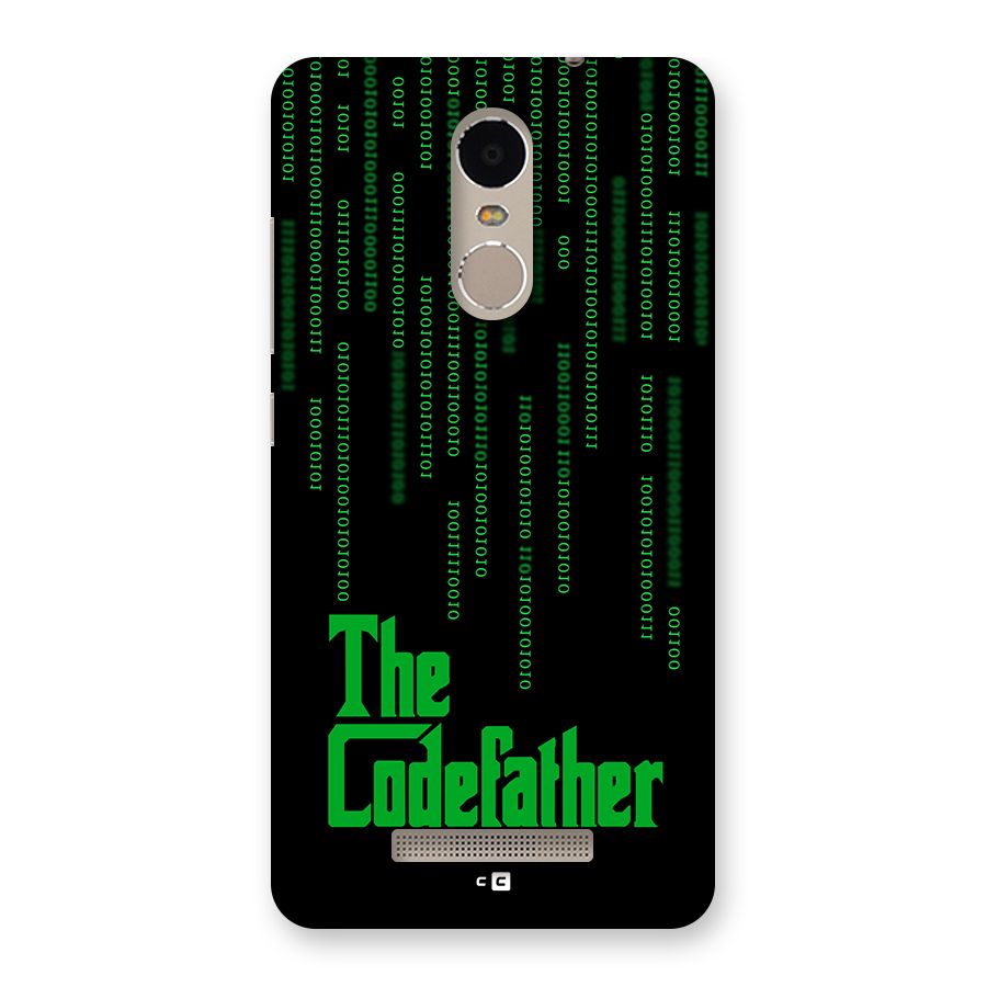 The Codefather Back Case for Redmi Note 3