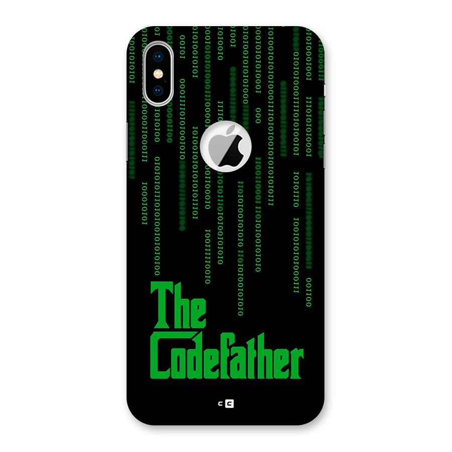 The Codefather Back Case for iPhone XS Logo Cut